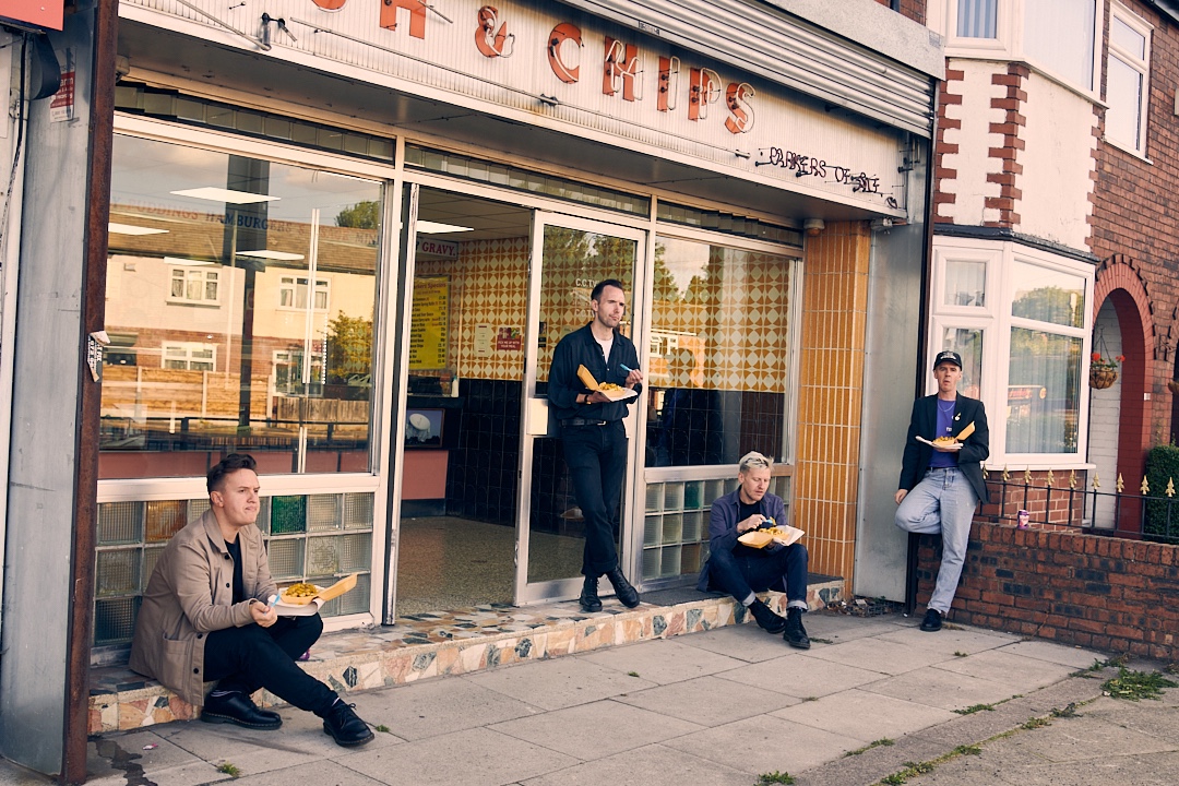 Dutch Uncles outside Chippy